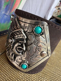 A Rare Bird Spirit of the West Leather Cuff