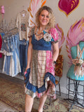 Wild Indigo Midi Dress
