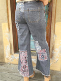 Wild Streak Patchwork Denim Jeans