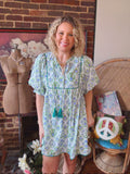 Meadow Mist Bubble Sleeve Mini