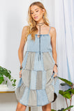 Groovy Rhapsody - The Patchwork Halter Babydoll