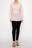 Light Pink Celestial Breeze Mesh Top