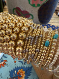 Jennifer Thames Stacking Gold Dipped Bracelet