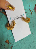 Jennifer Thames Twisted Gold Hoop Earrings