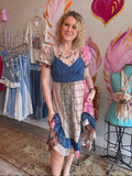 Wild Indigo Midi Dress