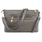 Ellen Three Compartment Wristlet Fashion Clutch/Crossbody