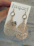JTO Silver Medallion Earrings