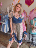 Wild Indigo Midi Dress