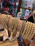 Jennifer Thames Stacking Gold Dipped Bracelet