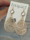 JTO Silver Medallion Earrings