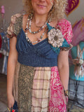 Wild Indigo Midi Dress