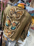 Rare Bird Button Butterfly Top