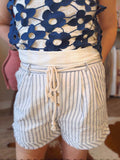 Coastal Drift Rope-Belt Shorts