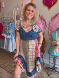 Wild Indigo Midi Dress