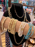 Jennifer Thames Stacking Gold Dipped Bracelet