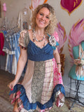 Wild Indigo Midi Dress