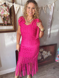 Heart Fringe Maxi Dress