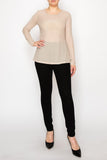 Taupe Celestial Breeze Mesh Top