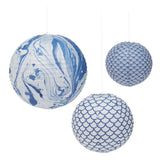 Blue paper lanterns