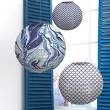 Blue paper lanterns