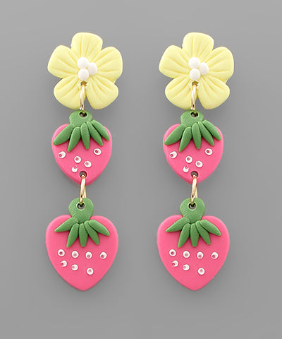 Clay Starberry Earrings