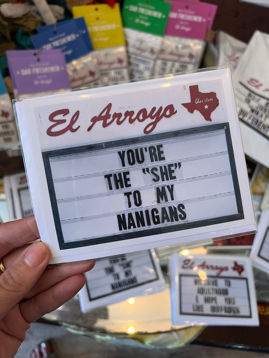 Shenanigans Greeting Card Poetry Tea Dollhouse