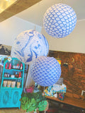 Blue paper lanterns