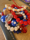 Red, White & Blue Bracelet Stack