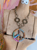 Peace in Technicolor Necklace by Gypsy South