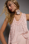 Rose Dawn Crochet Floral Tank