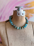 Coastal Current Beaded Necklace by Jennifer Thames