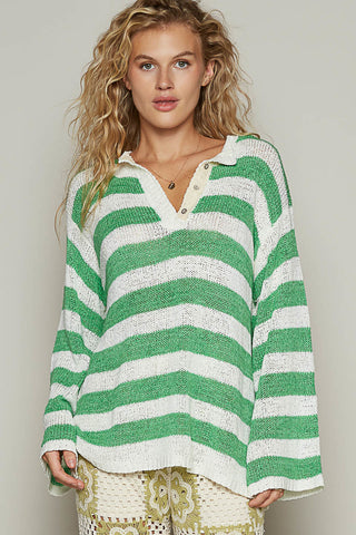 Green Fields Lightweight Sweater