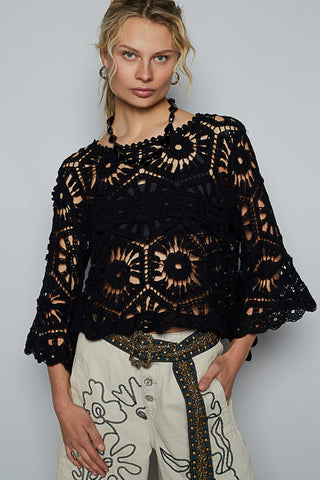 Midnight Muse Crochet Top