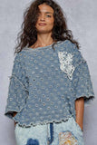 Moonlit Roads Denim Top