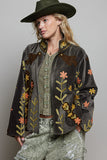 Wildflower Flight Velvet Jacket