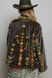 Wildflower Flight Velvet Jacket