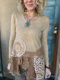 Squared Away Top - Oatmeal by Jaded Gypsy