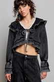 Midnight Ruffle Romance Jacket