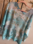 Summer Mesh Top - Turquoise Sky