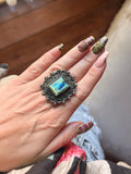 Moonstruck Heart Labradorite Ring