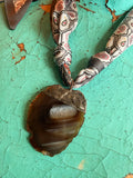 Earthstone Paisley Scarf Necklace