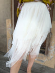 Beige Whispering Tulle Skirt