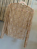 Wheatfield Whispers Lace Top