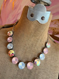 Chunky Pink Opal Dream Crystal Necklace