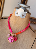 Sunset Jade Drop Necklace