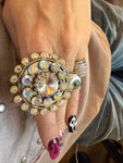 “Wildflower Shine Ring” – AB Crystal Statement Ring