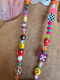 Funky Luxe Necklace by SBC - Lime/Purple Dice