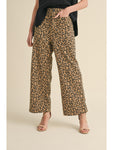 Taupe Stretch Leopard Pants