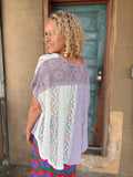 Whispering Lace Lavender Boho Top