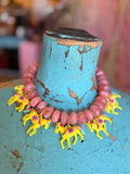 Pink Carousel Kisses Necklace